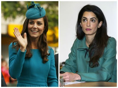 Kate Middleton ir Amal Alamuddin stilius