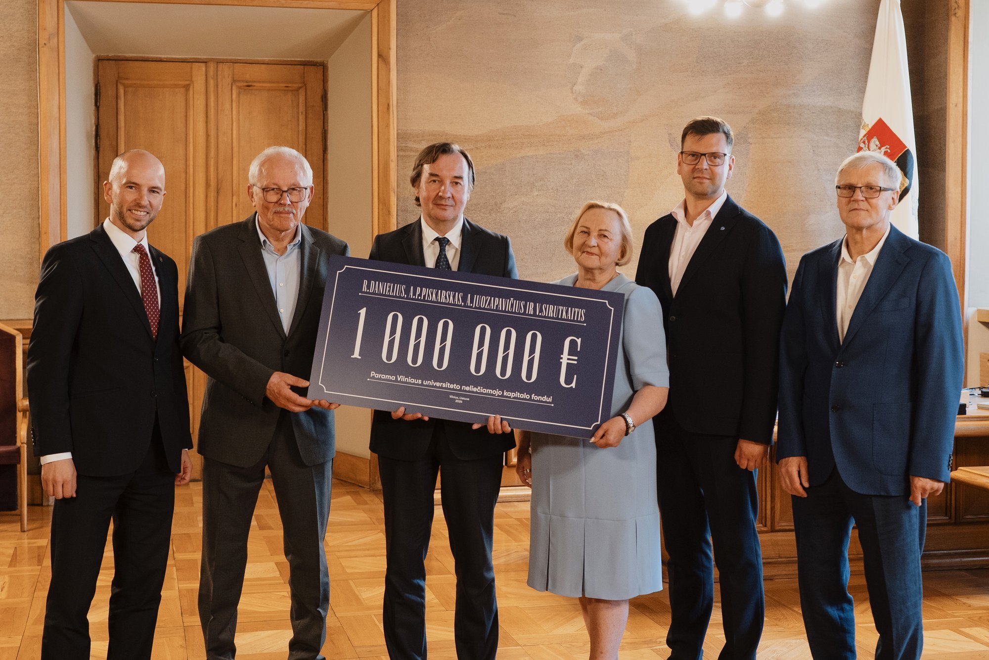 Four families donate 1 million euros to Vilnius University Fund
