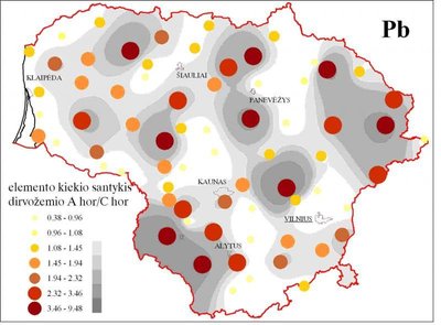 Lietuvos dirvožemio būklės schema