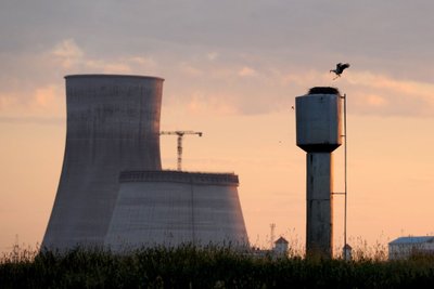 Astravyets nuclear power plant under construction