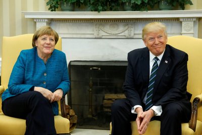 Angela Merkel ir Donaldas Trumpas