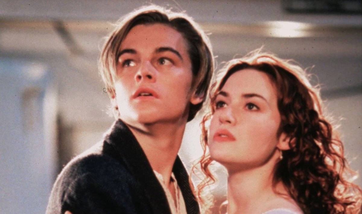 „Titaniko“ žvaigždės Leonardo DiCaprio ir Kate Winslet 