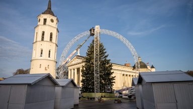 Вильнюсская рождественская елка приобрела форму – стала елочной игрушкой