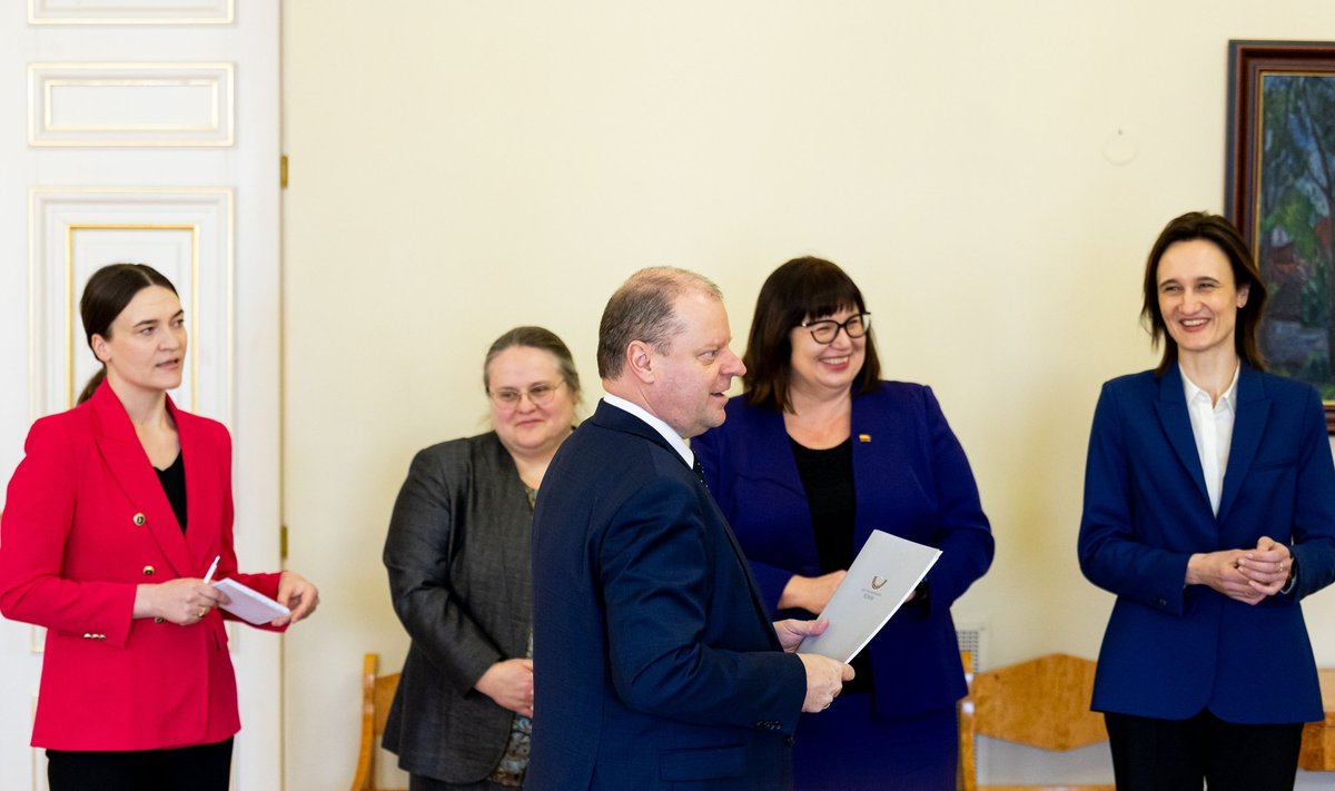 Radvilė Morkūnaitė-Mikulėnienė, Agnė Širinskienė, Saulius Skvernelis, Orinta Leiputė, Viktorija Čmilytė-Nielsen