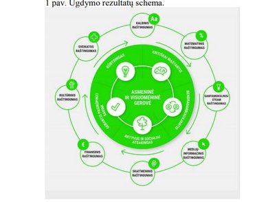 Ugdymo rezultatų schema