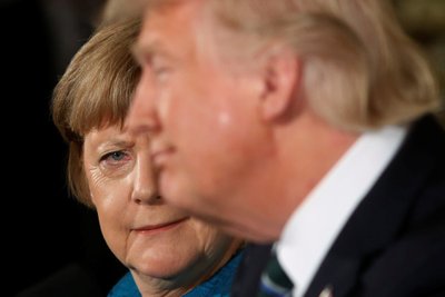 Angela Merkel ir Donaldas Trumpas