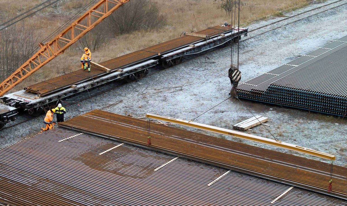 First rails for Rail Baltica tracks arrive in Lithuania