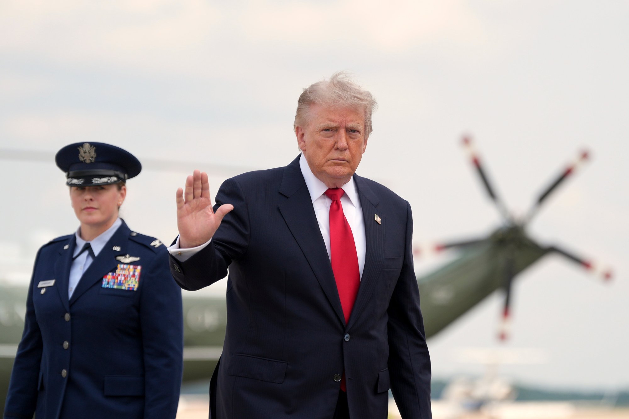 US probes near-miss incident involving Trump helicopter