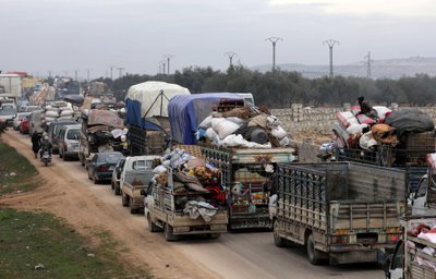 Susirėmimai Sirijos Idlibo provincijoje tarp Turkijos remiamų sukilėlių ir Rusijos remiamų Assado pajėgų