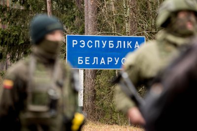 Sienos statyba su Baltarusija ties Druskininkais