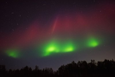 Šiaurės pašvaistės Lietuvoje fiksuojamos vis dažniau. V. Tarulio nuotr.