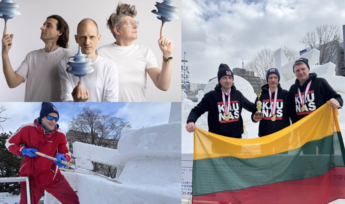 Sniego skulptorių komanda