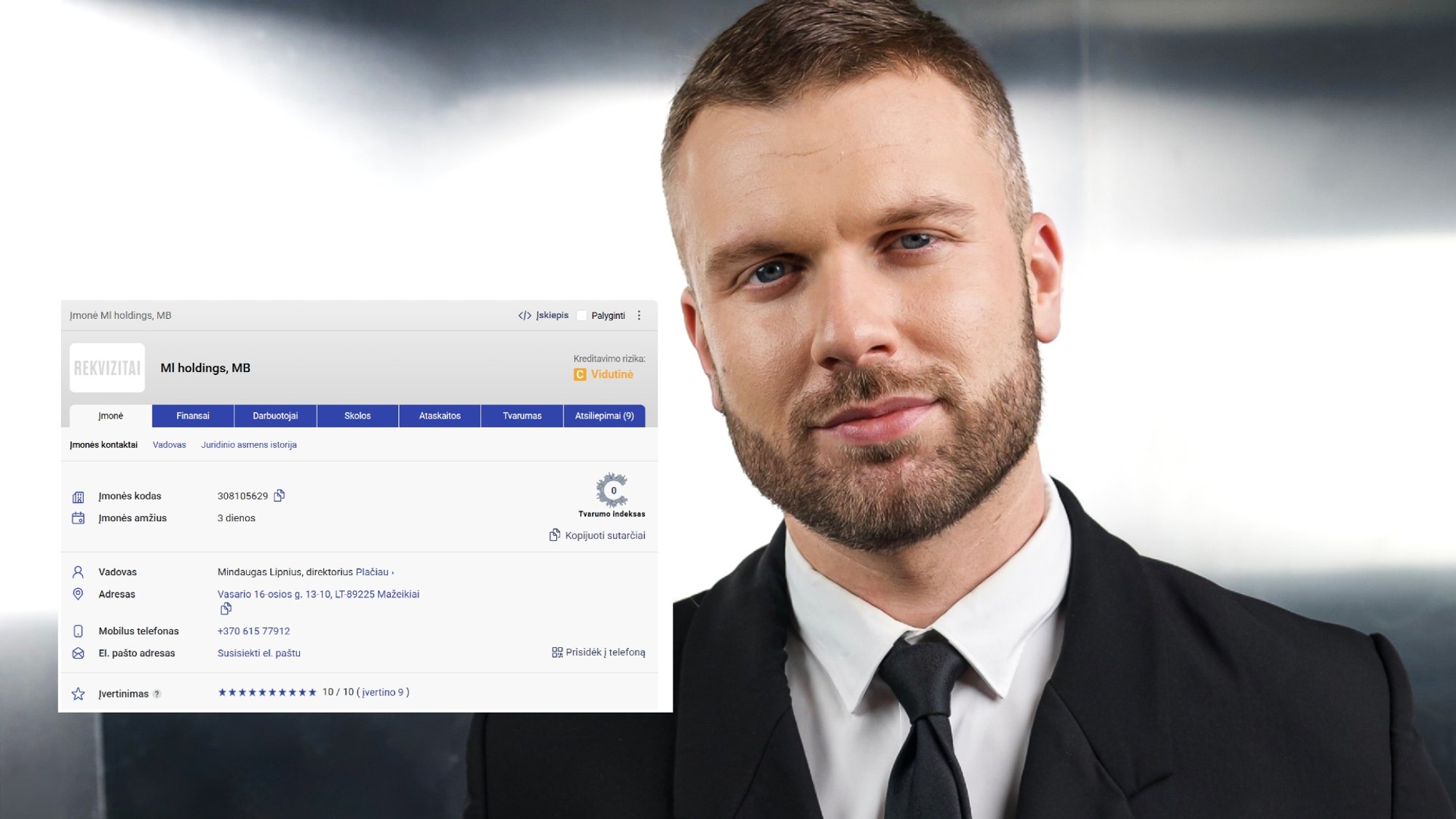 Mindaugas Lipnius launches new company, seeks marketing partners