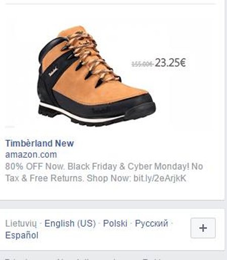 Melaginga "Timberland" reklama