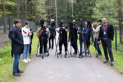 Spaudos konferencija apie atnaujintą tyrimą dėl Jurijui Borisovui priklausančiame pastate įrengtos šaudyklos