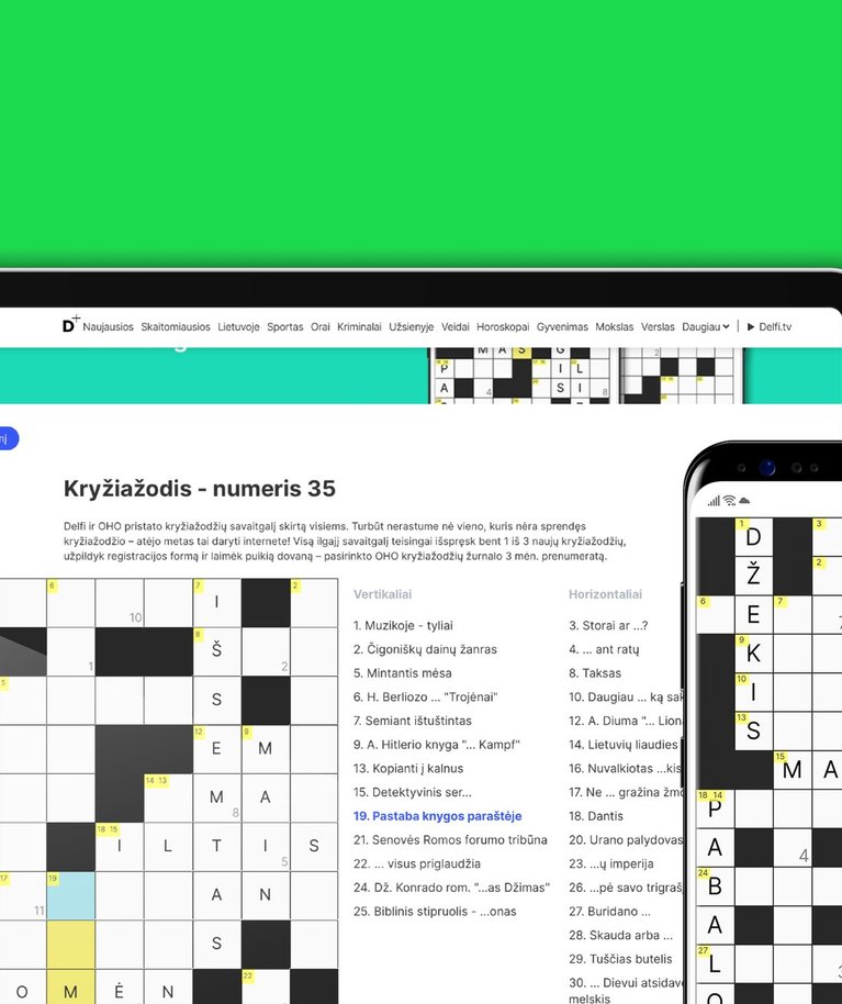 Savaitgalio kryžiažodžiai