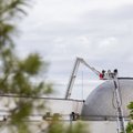 Vilniaus centre degė planetariumo stogas