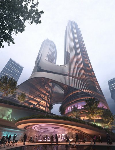 „Tower C“ (Zaha Hadid Architects nuotr.)