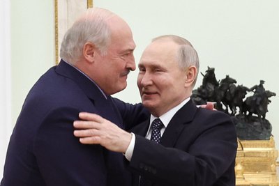 Aliaksandras Lukašenka ir Vladimiras Putinas