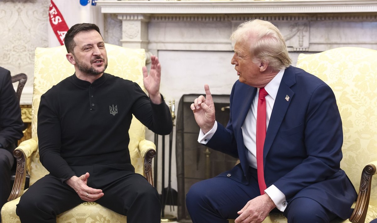Volodymyras Zelenskis ir Donaldas Trumpas