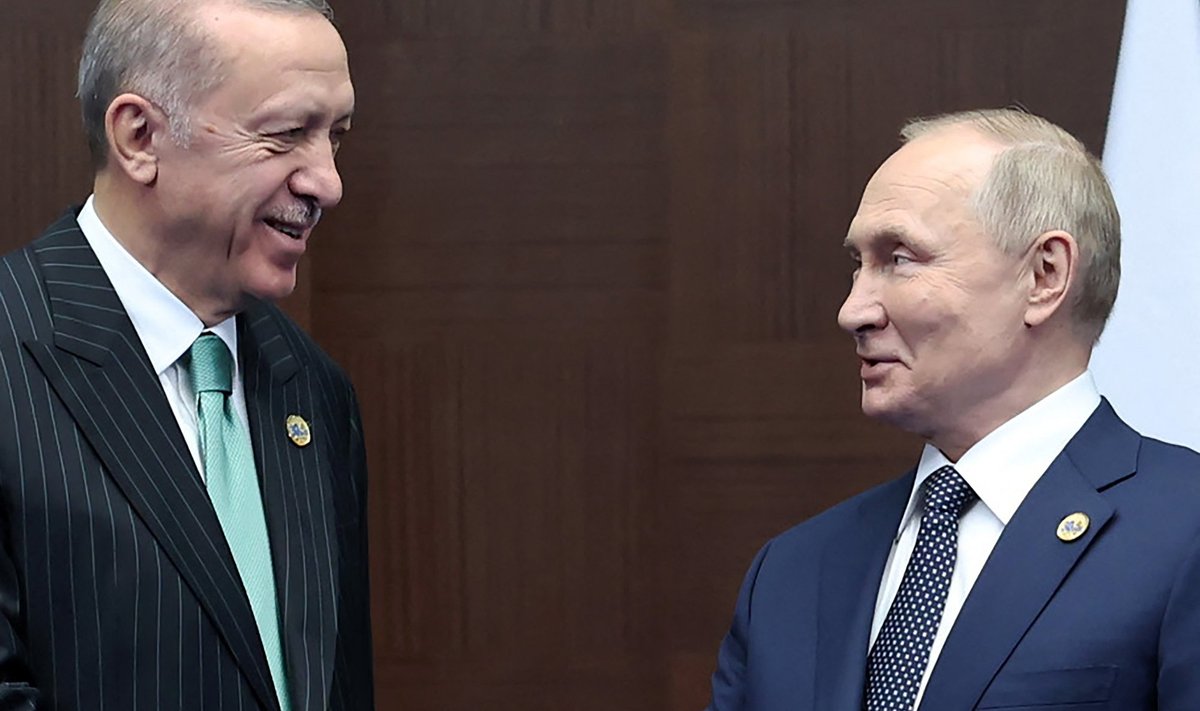 Recepas Tayyipas Erdoganas ir Vladimiras Putinas