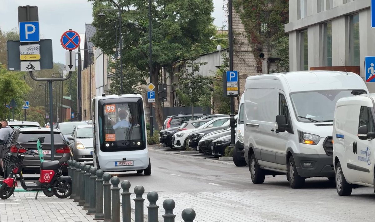 Autonominis autobusiukas Vilniuje.