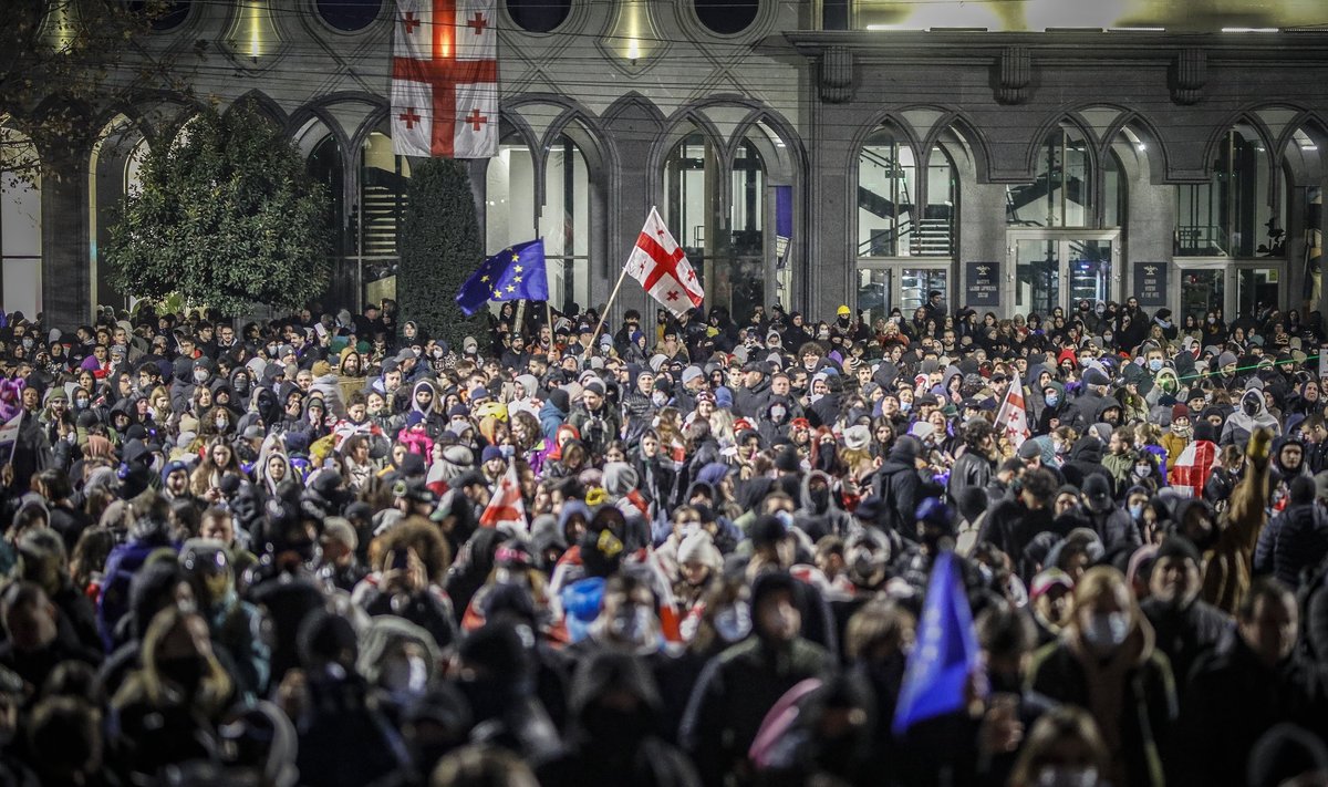 Sakartvele tęsiasi protestai