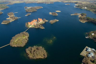 Trakai iš paukščio skrydžio