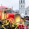 В Вильнюс заехал рождественский караван: желающие могли побывать внутри