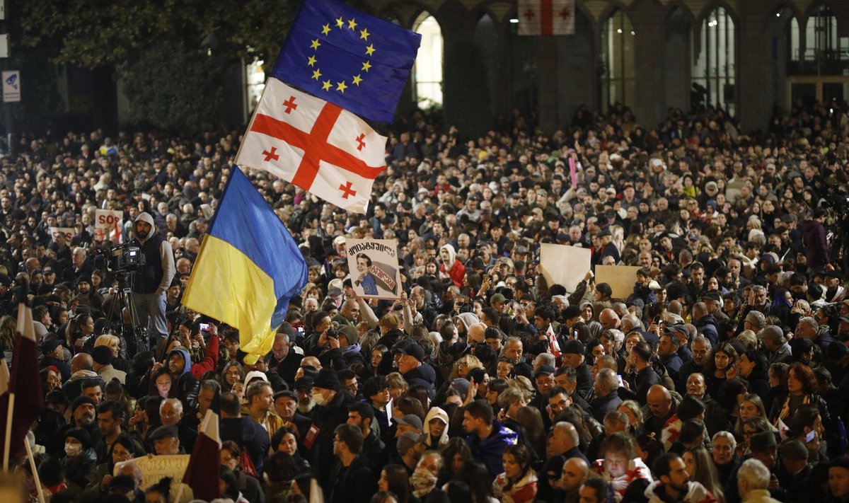 Protestai Sakartvele