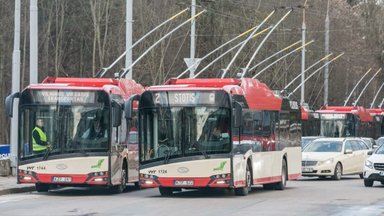 В выходные в Вильнюсе снова на время остановилось движение троллейбусов