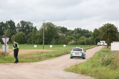 Nusikaltimo vieta Tauragės rajone, nuotr. Tauragės kurjeris, Morta Mikutytė 