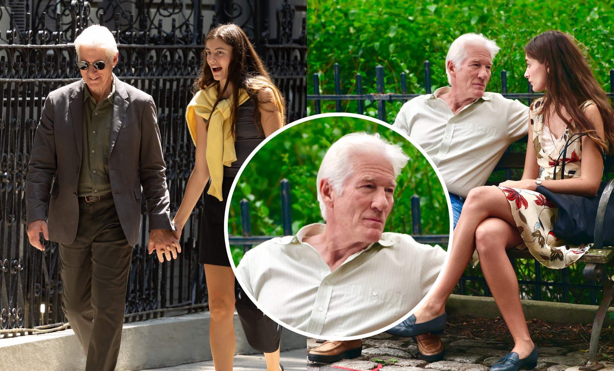 Richard Gere spotted filming romance scene for new movie based on novel