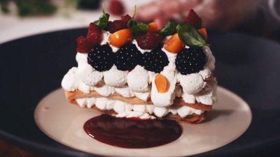 Prancūziškas desertas Mille feuille