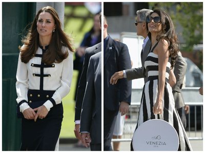 Kate Middleton ir Amal Alamuddin stilius