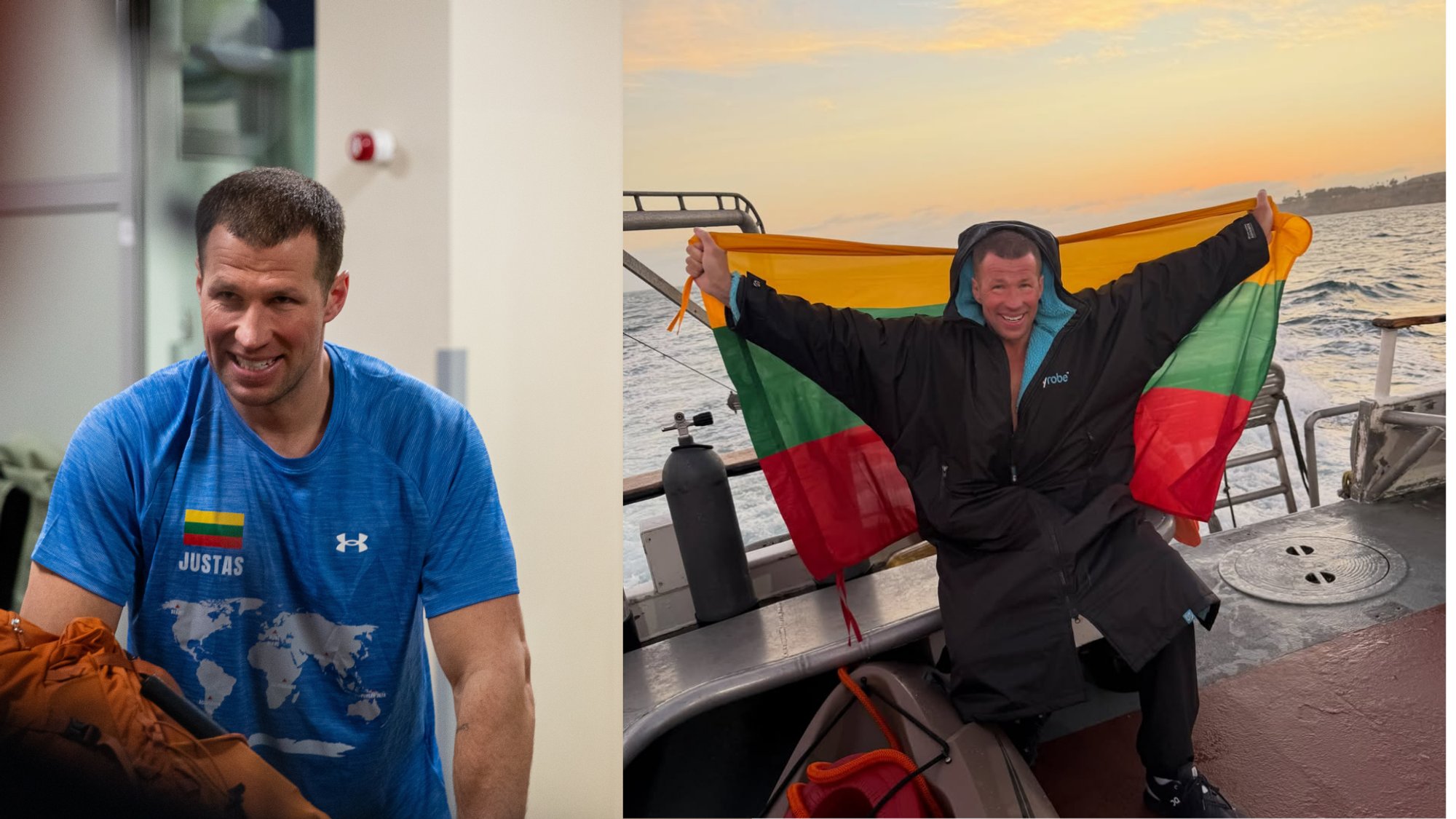 Justas Narkevičius Swims Catalina Channel, Becomes First Lithuanian to Do So