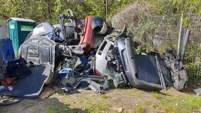 Automobilių atliekos. ENTPTA nuotr.