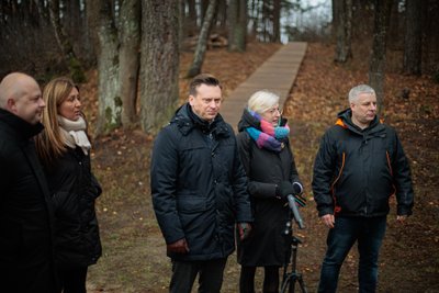 Spaudos konferencija dėl atveriamos visuomenei pakrantės prie Gulbinų kvartalo