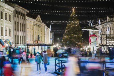 Tartu kalėdinė eglė prieš ketverius metus