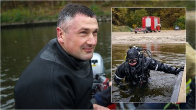 Ugniagesys naras Tomas papasakojo, koks jausmas po vandeniu rasti skenduolį ar būti degančiame pastate – ištveria ne visi