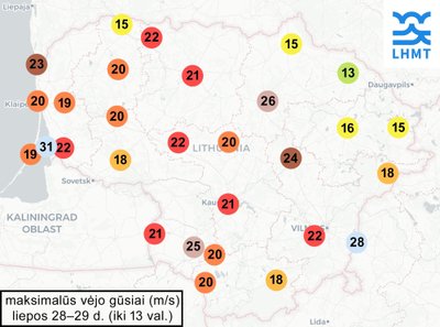 Orų žemėlapis