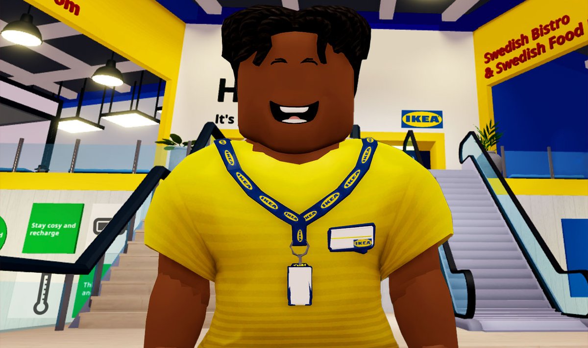 Ikea parduotuvė Roblox žaidimo pasaulyje