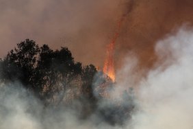 Liepsnos apėmė ir iki šiol nepaliestus Los Andželo kvartalus