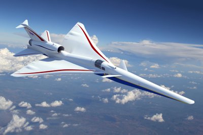 Viršgarsinis lėktuvas X-59. NASA/Lockheed Martin nuotr.