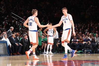 Mindaugas Kuzminskas ir Kristapas Porzingis