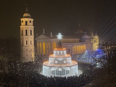 Įžiebta Vilniaus eglutė