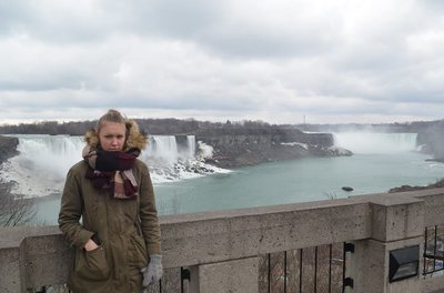 Gabija Meškonytė prie Niagaros krioklių