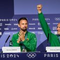 Lietuvos vyrų trijulių krepšinio rinktinės spaudos konferencija 