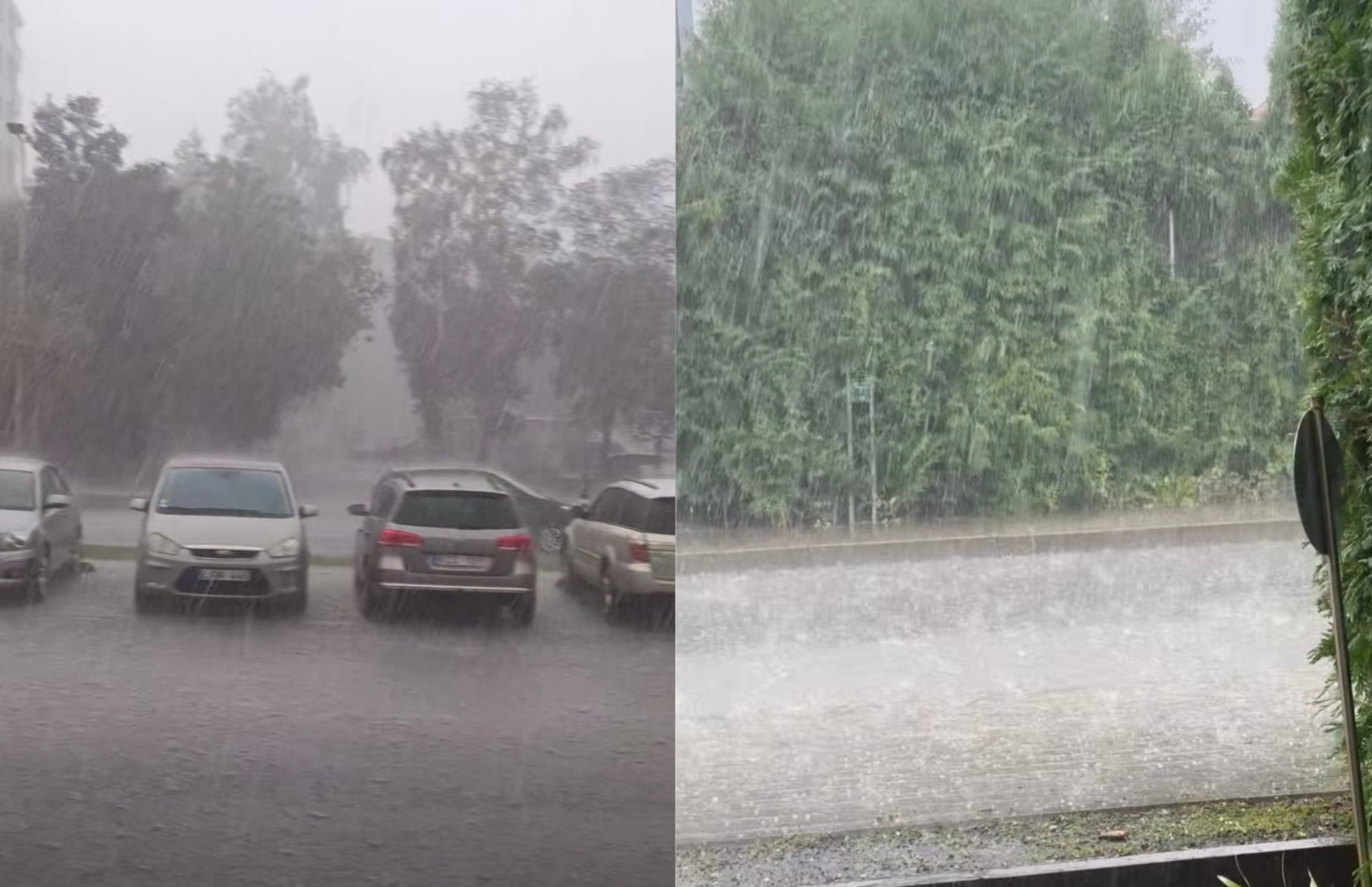 Heavy rain and hail hit Klaipėda, Tauragė and Palanga
