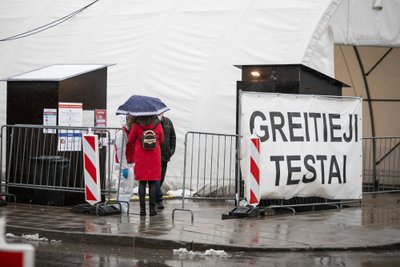 COVID-19 testavimo punktas V. Gerulaičio gatvėje